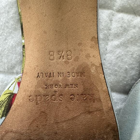 Kate Spade Pink Floral Heels - Picture 7 of 14